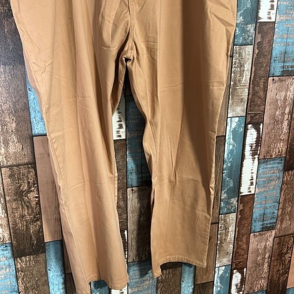 American Sweetheart 24W brown cotton elastic waist pants - Picture 6 of 15